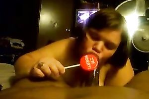 Fat skank sucks a sweetmeat and my BBC in outstanding POV video