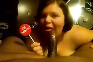 Fat skank sucks a sweetmeat and my BBC in outstanding POV video