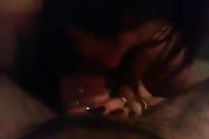 My juggy dark brown BBC slut manages to milk my weenie dry