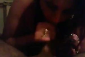 My juggy dark brown BBC slut manages to milk my weenie dry