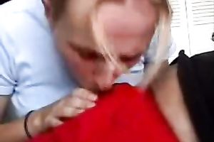 My vehement girlfriend sucks my thick knob like professional floozy