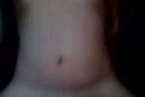 Chubby dark brown slut with tiny milk cans insatiably rides my pecker