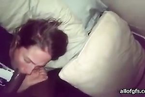 Nerdy dilettante doxy gets face-fucked by a dark stud in POV movie