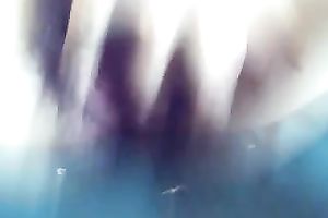 My Asian girlfriend enjoys teasing her shaggy muff on webcam