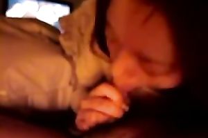 My sexually excited Asian wife knows how to give a amazing oral-service