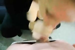 She pulled out her whoppers and sucked my dong on POV home clip