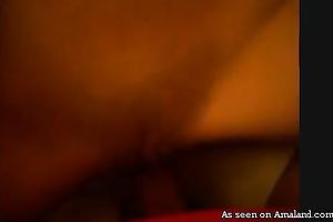 This priceless looking babe likes to play with her slit previous to sex