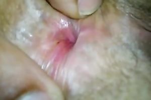 Stunning close up view of my bride's constricted pleasant pussy