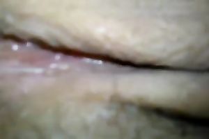 Stunning close up view of my bride's constricted pleasant pussy