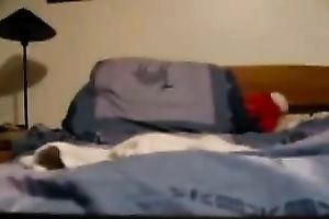 Mature overweight white slutwife masturbates in solo act