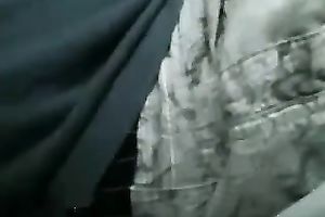 Helpful harlot gives me a cook jerking while I am sitting in my car