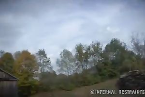 Convicted strumpets are bounded and drilled by a sexually excited black stud