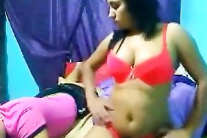 Webcam episode with Indian pair getting willing to fuck