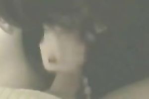 Alluring dark brown neighbour sucks and rubs my dick