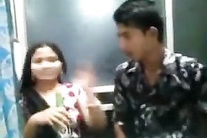 Homemade video with an exotic sweetheart making out with her BF