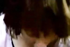 Mature dark brown wife can barely fit my shaft in her throat