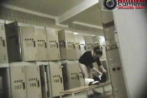 Locker room is the superlatively good place to spy on wicked women