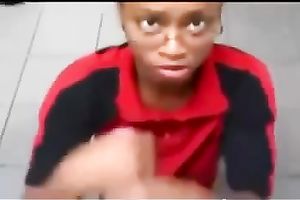 This swarthy floozy in glasses sucks my large cock like insane