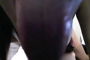 Captivating coed with marvelous eyes and large titties likes to engulf a penis