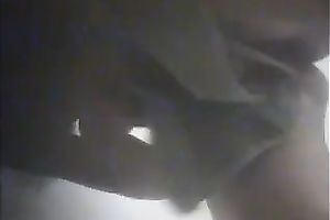 Bootylicious white bitch wears her garments in changing room