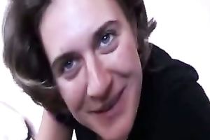 Hungry and nasty doxy sucks my weenie until this babe acquires a facial