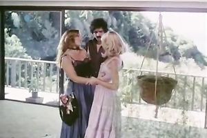 Dumpy fair haired tramps are intend to have sexy three some with dark mustached chap