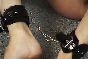 Awesome BDSM scene with unrepining aged blond