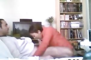 Thirsty and sock hungry chubby chick loved to engulf that big dick