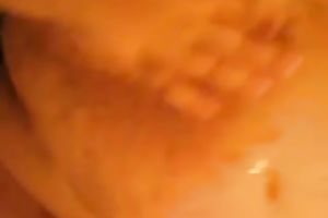 Obese brunette hair mama shows her handjob skills in homemade episode