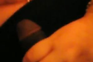 Obese brunette hair mama shows her handjob skills in homemade episode