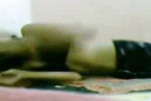 Petite youthful Indian brunette hair cutie shows off on livecam