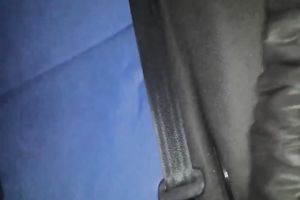 Filthy bitch sucks her lover's wet dick in his car