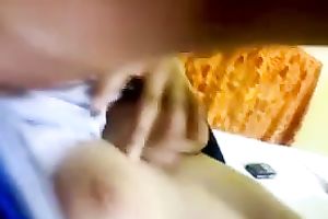 Watch me drilling my GF's slit and asshole POV style