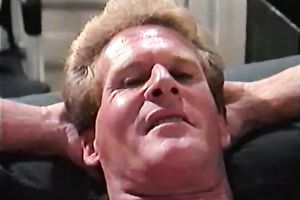 Appetizing blonde head rides her guy and swallows his cock juice