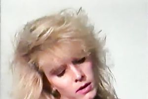 Appetizing blonde head rides her guy and swallows his cock juice