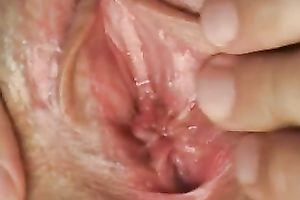 Playing with taut bulky hairless slit of my big beautiful woman white Married slut