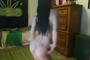 Demonstrating my pleasant legal age teenager ass for the web camera