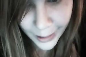 Webcam solo with my ex girlfriend fingering her hairless love tunnel