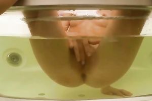 Solo clip with my redhead GF fingering her fur pie in a jacuzzi