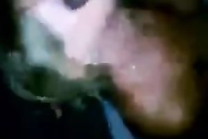 This hungry mother I'd like to fuck craves my black shlong in her filthy throat