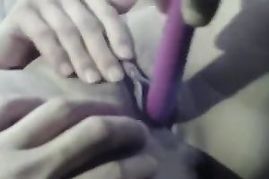 My slutty paramour is fucking my taut slit with my sex toy