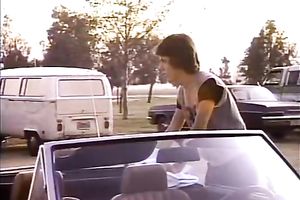 Pretty brunette hair college white wife blows penis of her boyfriend in the van