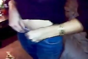 Clothed blonde hooker enjoys working on my prick in POV clip