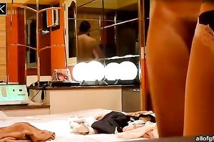 My insatiable Asian playgirl dressing up after precious fucking