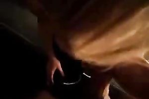 Super horny golden-haired does an fantastic job sucking on my dick