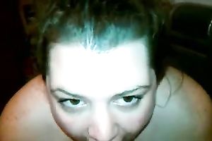 My dark brown GF milks my penis dry in her face hole in hardcore POV