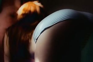 Redhead pale skin girlfriend blows my sugar-plum with some skills