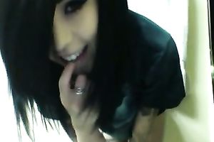 Stripping in front of a livecam and fingering my priceless love tunnel