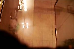 My amateur wife has no idea I am spying on her in the washroom