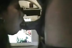 Asian nasty girlfriend with ribald booty gobbles my shlong